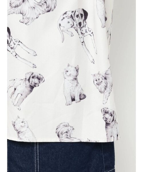 merry jenny（メリージェニー）の「dog＆cat半袖シャツ（シャツ/ブラウス・レディース・オフホワイト/ブラック・FREE）」の19枚目の写真