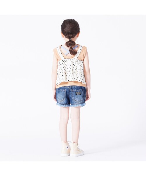 BREEZE(ブリーズ)の「フリンジショートパンツ ショート丈(その他パンツ・キッズ・ブラック/オフホワイト/ブルー/サックスブルー・140/150/90/100/110/120/130)」の6枚目の写真