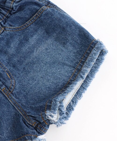 BREEZE(ブリーズ)の「フリンジショートパンツ ショート丈(その他パンツ・キッズ・ブラック/オフホワイト/ブルー/サックスブルー・140/150/90/100/110/120/130)」の10枚目の写真