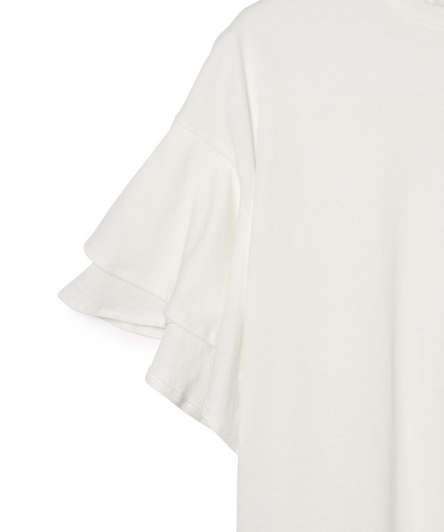 ADAM ET ROPE'（アダムエロペ）の「【WEB限定】フレアースリーブカットプルオーバー（Tシャツ/カットソー・レディース・ブラック/ホワイト/ベージュ/サックスブルー・FREE）」の20枚目の写真