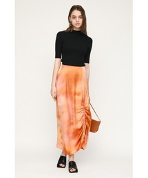 SLY | DAZED DYE SATIN SHIRRING SK/サテンシャーリングスカート(スカート)