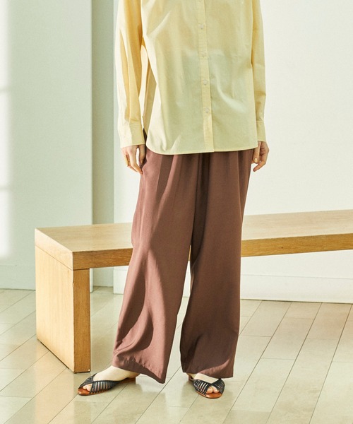 ReNorm（リノーム）の「タックワイドパンツ（その他パンツ・レディース・ブラック/ブラウン/オレンジ・S/M）」の12枚目の写真