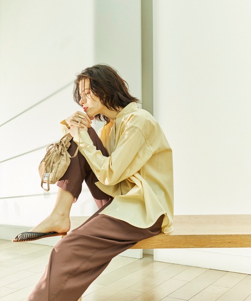 ReNorm（リノーム）の「タックワイドパンツ（その他パンツ・レディース・ブラック/ブラウン/オレンジ・S/M）」の6枚目の写真