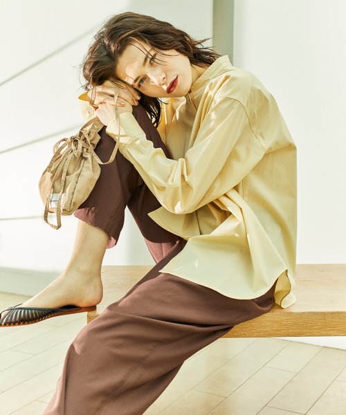 ReNorm（リノーム）の「タックワイドパンツ（その他パンツ・レディース・ブラック/ブラウン/オレンジ・S/M）」の14枚目の写真