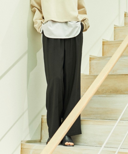 ReNorm（リノーム）の「タックワイドパンツ（その他パンツ・レディース・ブラック/ブラウン/オレンジ・S/M）」の15枚目の写真