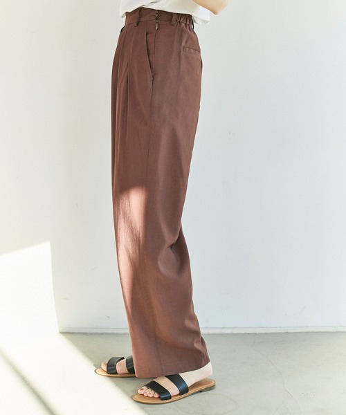 ReNorm（リノーム）の「タックワイドパンツ（その他パンツ・レディース・ブラック/ブラウン/オレンジ・S/M）」の17枚目の写真
