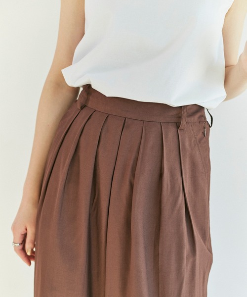 ReNorm（リノーム）の「タックワイドパンツ（その他パンツ・レディース・ブラック/ブラウン/オレンジ・S/M）」の7枚目の写真