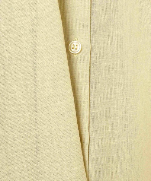 Heather（ヘザー）の「リネンモモンガＢＩＧシャツ  944776（シャツ/ブラウス・レディース・パープル/グレー/イエロー/アイボリー・FREE）」の16枚目の写真