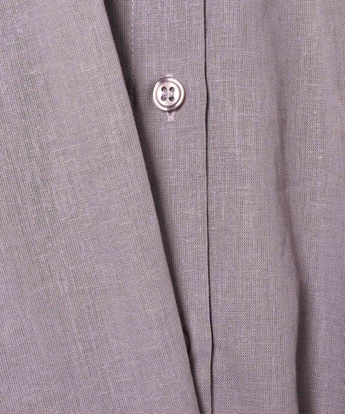 Heather（ヘザー）の「リネンモモンガＢＩＧシャツ  944776（シャツ/ブラウス・レディース・パープル/グレー/イエロー/アイボリー・FREE）」の9枚目の写真