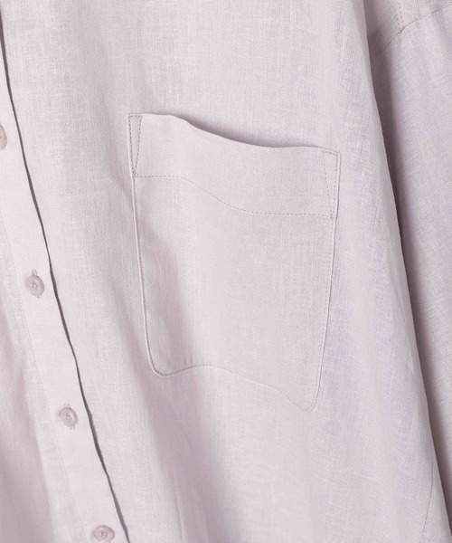 Heather（ヘザー）の「リネンモモンガＢＩＧシャツ  944776（シャツ/ブラウス・レディース・パープル/グレー/イエロー/アイボリー・FREE）」の14枚目の写真