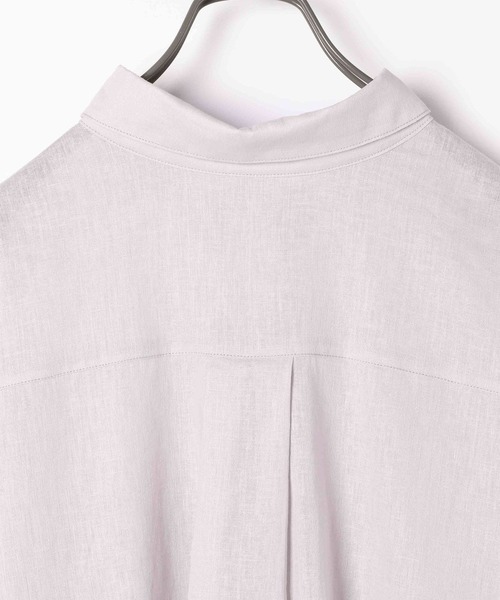 Heather（ヘザー）の「リネンモモンガＢＩＧシャツ  944776（シャツ/ブラウス・レディース・パープル/グレー/イエロー/アイボリー・FREE）」の6枚目の写真