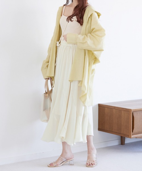 Heather（ヘザー）の「リネンモモンガＢＩＧシャツ  944776（シャツ/ブラウス・レディース・パープル/グレー/イエロー/アイボリー・FREE）」の17枚目の写真