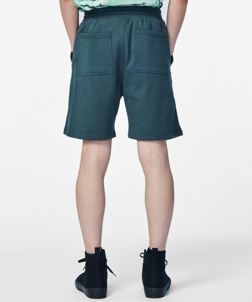 PIPING HOT FUTURE(パイピングホットフューチャー)の「TAPED SWEAT SHORT(スウェットパンツ・メンズ・グリーン・XL/S/M/L)」の6枚目の写真