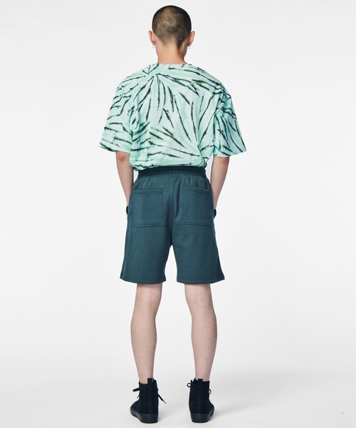 PIPING HOT FUTURE(パイピングホットフューチャー)の「TAPED SWEAT SHORT(スウェットパンツ・メンズ・グリーン・XL/S/M/L)」の10枚目の写真