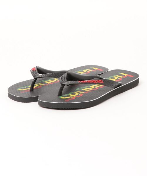 havaianas（ハワイアナス）の「havaianas (ハワイアナス) / Top Logomania サンダル ラバービーチサンダル（サンダル・メンズ・ブラック×ホワイト/ブラック×レッド/ブラック・27/28/25.5/24.5/23）」の7枚目の写真