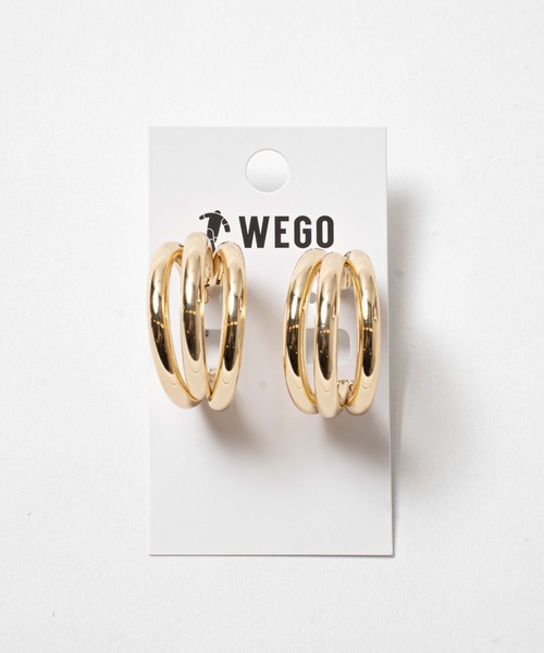 WEGO（ウィゴー）の「WEGO/ボリュームフープピアス（ピアス（両耳用）・レディース・ゴールド/シルバー・FREE）」の6枚目の写真