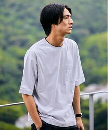 green label relaxing | CSM コットン 麻 フェイクレイヤード 半袖 Tシャツ カットソー(Tシャツ/カットソー)