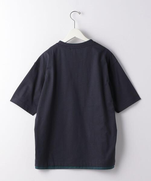 green label relaxing(グリーンレーベルリラクシング)の「OLT CSM コットン 麻 フェイクレイヤード 半袖 Tシャツ カットソー(Tシャツ/カットソー・メンズ・ネイビー/ベージュ/ライトグレー・MEDIUM/LARGE/SMALL/X-LARGE)」の11枚目の写真