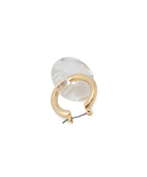 ROPE'(ロペ)の「ガラスコンビピアス(ピアス(両耳用)・レディース・ゴールド・FREE)」の4枚目の写真