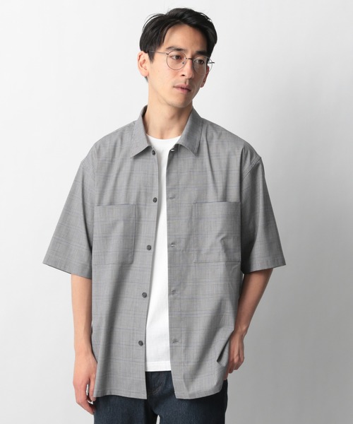 GLOBAL WORK（グローバルワーク）の「URBAN RELAXシャツ半袖(アーバンリラックスシャツ)/930705（シャツ/ブラウス・メンズ・ブラック/ネイビー/グレー系その他/ベージュ系その他・SMALL/MEDIUM/LARGE）」の10枚目の写真