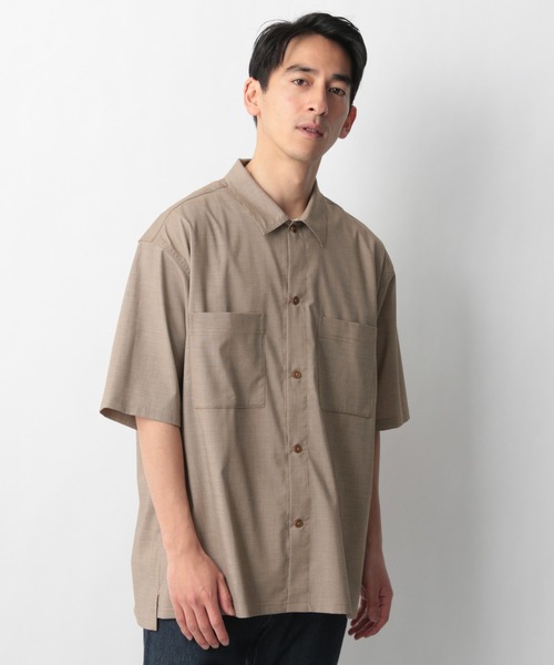 GLOBAL WORK（グローバルワーク）の「URBAN RELAXシャツ半袖(アーバンリラックスシャツ)/930705（シャツ/ブラウス・メンズ・ブラック/ネイビー/グレー系その他/ベージュ系その他・SMALL/MEDIUM/LARGE）」の13枚目の写真