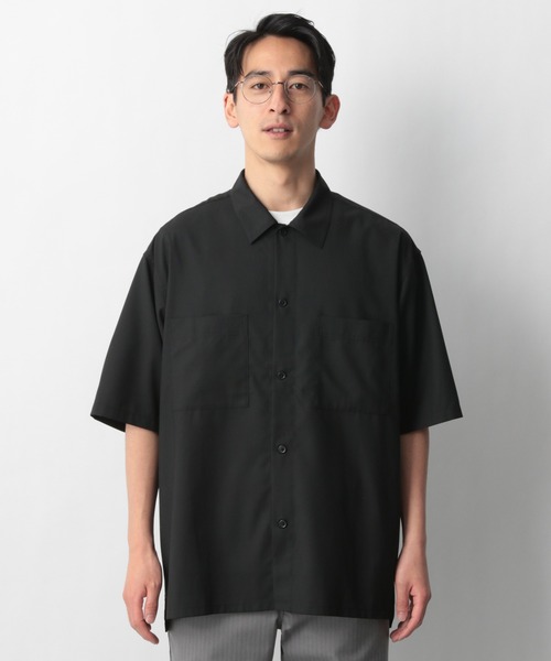 GLOBAL WORK（グローバルワーク）の「URBAN RELAXシャツ半袖(アーバンリラックスシャツ)/930705（シャツ/ブラウス・メンズ・ブラック/ネイビー/グレー系その他/ベージュ系その他・SMALL/MEDIUM/LARGE）」の16枚目の写真