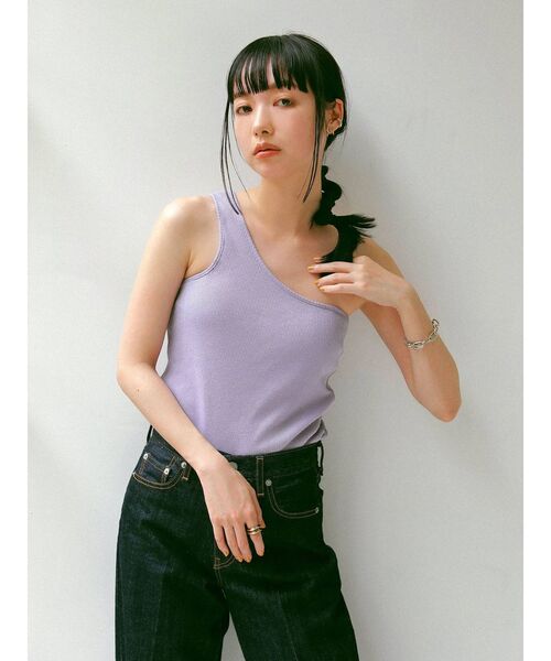 Ungrid（アングリッド）の「ワンショルダータンクトップ（タンクトップ・レディース・オフホワイト/オレンジ/ベージュ/パープル・FREE）」の16枚目の写真
