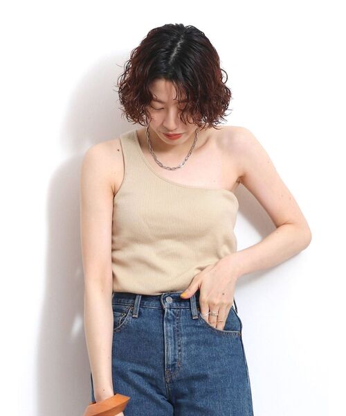 Ungrid（アングリッド）の「ワンショルダータンクトップ（タンクトップ・レディース・オフホワイト/オレンジ/ベージュ/パープル・FREE）」の11枚目の写真