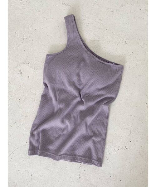 Ungrid（アングリッド）の「ワンショルダータンクトップ（タンクトップ・レディース・オフホワイト/オレンジ/ベージュ/パープル・FREE）」の22枚目の写真