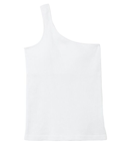 Ungrid（アングリッド）の「ワンショルダータンクトップ（タンクトップ・レディース・オフホワイト/オレンジ/ベージュ/パープル・FREE）」の13枚目の写真