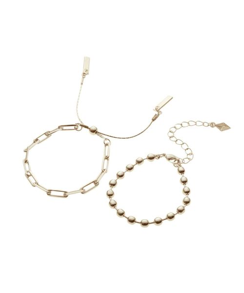 RESEXXY（リゼクシー）の「シャープチェーンバングル2点セット（バングル/リストバンド・レディース・シルバー/ゴールド・FREE）」の10枚目の写真