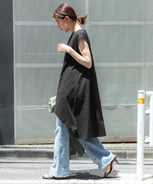 coca（coca） | アシンメトリーヘムノースリワンピ(Tシャツ/カットソー)