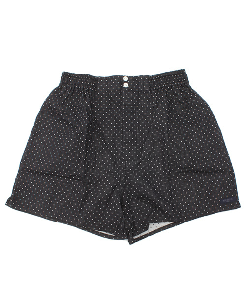 KID BLUE（キッドブルー）の「キッドブルー -14Wガーゼ水玉 -トランクス -MI48141TR1 -kidblue（トランクス・メンズ・サックスブルー/ブラック・L size/M size）」の2枚目の写真