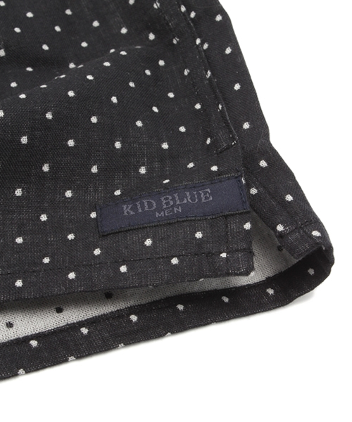 KID BLUE（キッドブルー）の「キッドブルー -14Wガーゼ水玉 -トランクス -MI48141TR1 -kidblue（トランクス・メンズ・サックスブルー/ブラック・L size/M size）」の6枚目の写真