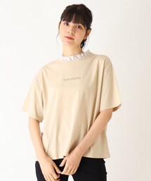 Cutie Blonde | 【S-L】襟レースTシャツ(Tシャツ/カットソー)