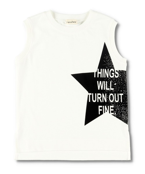 BRANSHES(ブランシェス)の「星グラフィックタンクトップ(タンクトップ・キッズ・ブラック/オフホワイト・140cm/150cm/100cm/110cm/120cm/130cm/90cm)」の11枚目の写真