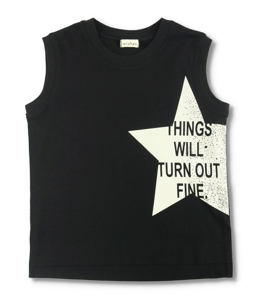 BRANSHES(ブランシェス)の「星グラフィックタンクトップ(タンクトップ・キッズ・ブラック/オフホワイト・140cm/150cm/100cm/110cm/120cm/130cm/90cm)」の22枚目の写真