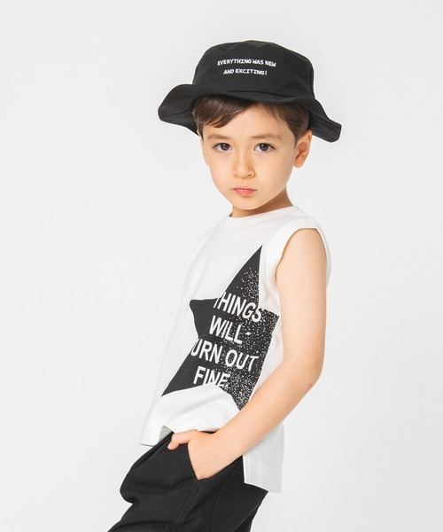 BRANSHES(ブランシェス)の「星グラフィックタンクトップ(タンクトップ・キッズ・ブラック/オフホワイト・140cm/150cm/100cm/110cm/120cm/130cm/90cm)」の16枚目の写真