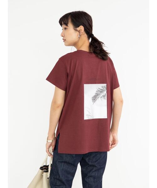 Green Parks(グリーンパークス)の「COZYフォトPtTシャツ*(Tシャツ/カットソー・レディース・ブラウン/カーキ/オフホワイト/ブラック・FREE)」の20枚目の写真