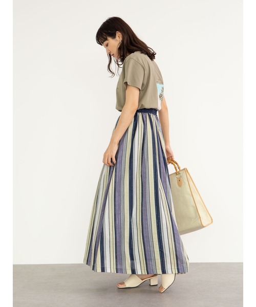 Green Parks(グリーンパークス)の「COZYフォトPtTシャツ*(Tシャツ/カットソー・レディース・ブラウン/カーキ/オフホワイト/ブラック・FREE)」の5枚目の写真