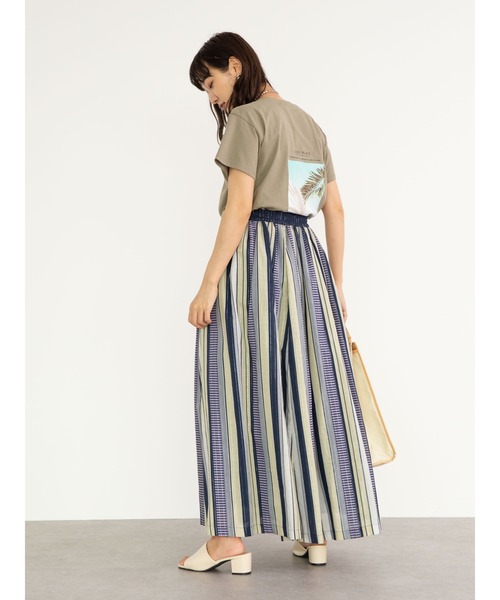 Green Parks(グリーンパークス)の「COZYフォトPtTシャツ*(Tシャツ/カットソー・レディース・ブラウン/カーキ/オフホワイト/ブラック・FREE)」の6枚目の写真