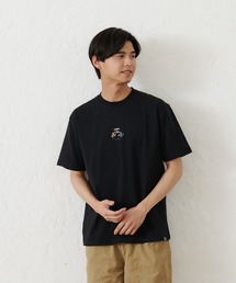 【OUTDOOR PRODUCTS】USAコットン ヘビーウェイトワンポイントCAMPモチーフ刺繍Tシャツ