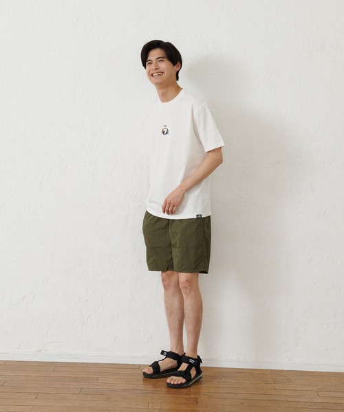 OUTDOOR PRODUCTS(アウトドアプロダクツ)の「【OUTDOOR PRODUCTS】USAコットン ヘビーウェイトワンポイントCAMPモチーフ刺繍Tシャツ(Tシャツ/カットソー・メンズ・ベージュ/ブラック/ホワイト系その他/ホワイト/ネイビー/カーキ・LARGE/MEDIUM/X-LARGE)」の15枚目の写真
