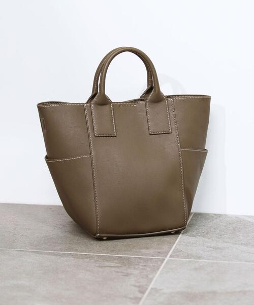 green label relaxing（グリーンレーベルリラクシング）の「DAYLY MID 2WAY バッグ（ショルダーバッグ・レディース・ホワイト/ブラック/モカ・FREE）」の3枚目の写真