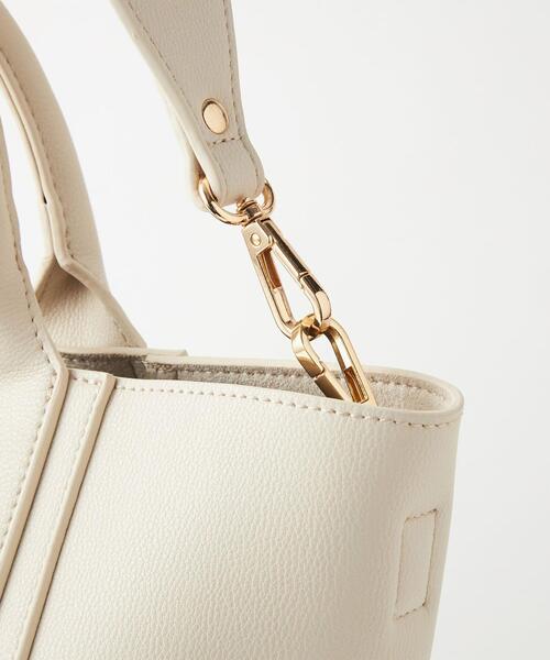 green label relaxing（グリーンレーベルリラクシング）の「DAYLY MID 2WAY バッグ（ショルダーバッグ・レディース・ホワイト/ブラック/モカ・FREE）」の6枚目の写真