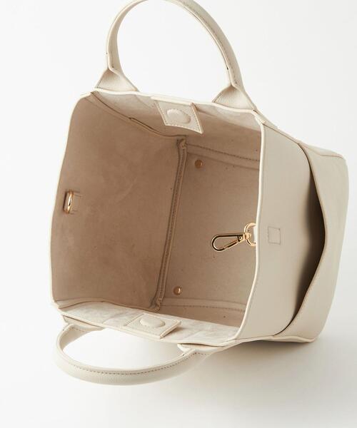 green label relaxing（グリーンレーベルリラクシング）の「DAYLY MID 2WAY バッグ（ショルダーバッグ・レディース・ホワイト/ブラック/モカ・FREE）」の11枚目の写真