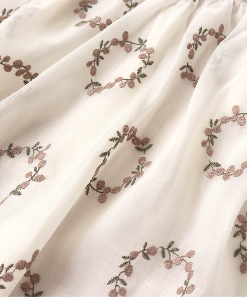 apres les cours（アプレレクール）の「サークルリーフ刺繍チュニック（チュニック・キッズ・ネイビー/ベージュ・140/130/100/90/110/80/120）」の5枚目の写真