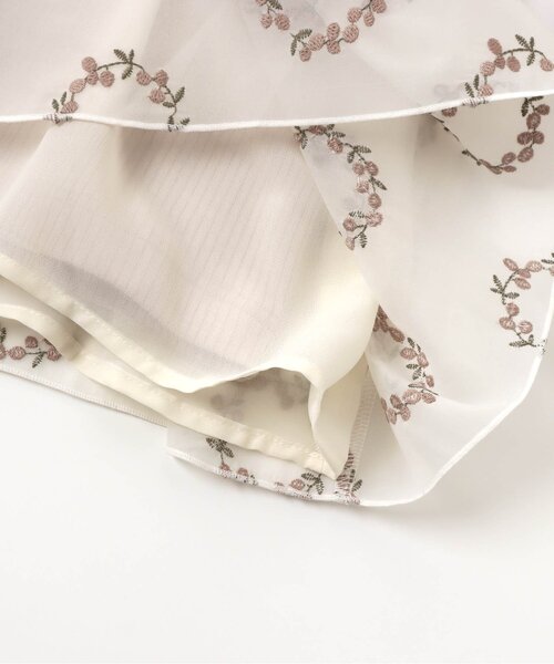 apres les cours（アプレレクール）の「サークルリーフ刺繍チュニック（チュニック・キッズ・ネイビー/ベージュ・140/130/100/90/110/80/120）」の4枚目の写真