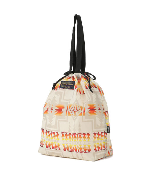 MANASTASH（マナスタッシュ）の「MANASTASH×PENDLETON/マナスタッシュ×ペンドルトン　MS PENDLETON ECO BAG　エコバッグ（トートバッグ・メンズ・ブラック/オフホワイト/カーキ・FREE）」の4枚目の写真