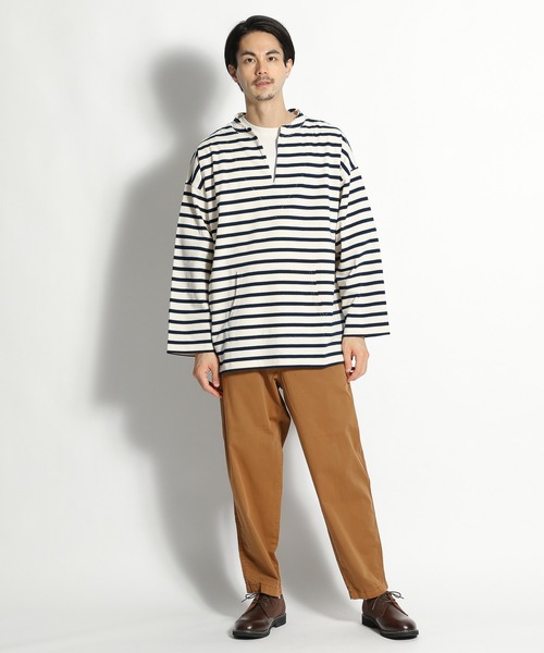 niko and...（ニコアンド）の「スタンドメキシカンパーカー（Tシャツ/カットソー・メンズ・ブラック/オフホワイト/レッド・MEDIUM/LARGE）」の4枚目の写真